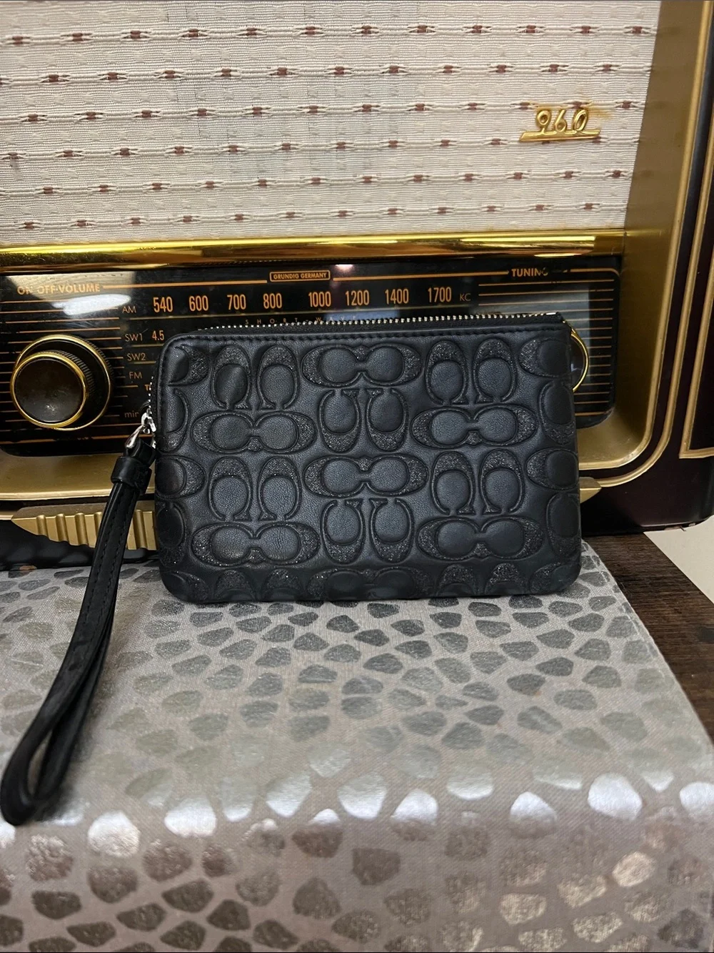 Coach compact wristlet